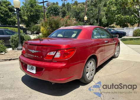 2008 Chrysler Sebring Limited z USA, uszkodzony, nr VIN 1C3LC65M98N197109